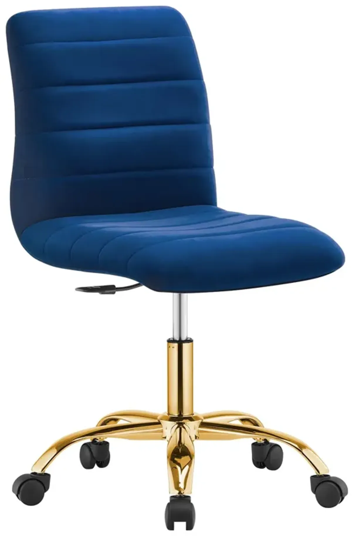 Ripple Armless Performance Velvet Office Chair