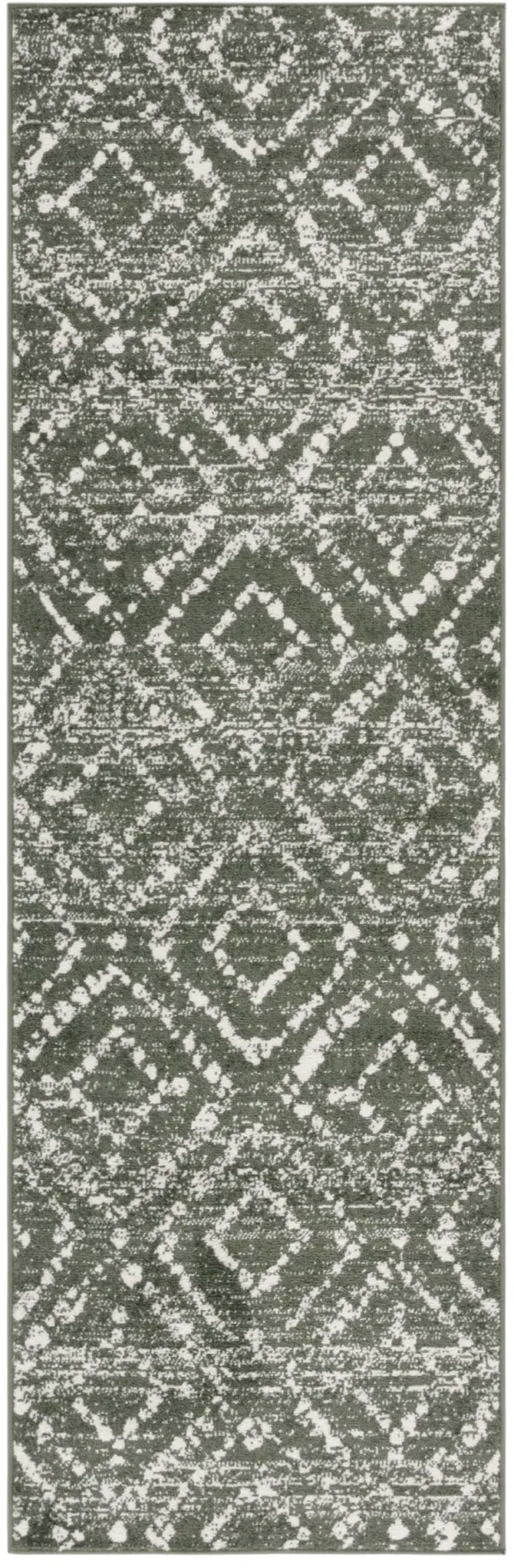 ADIRONDACK 131 DARK GREEN  2'-6' x 8' Runner Rug