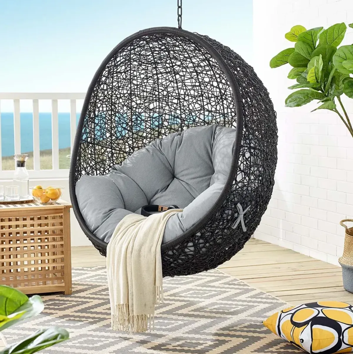 Encase Swing Outdoor Patio Lounge Chair