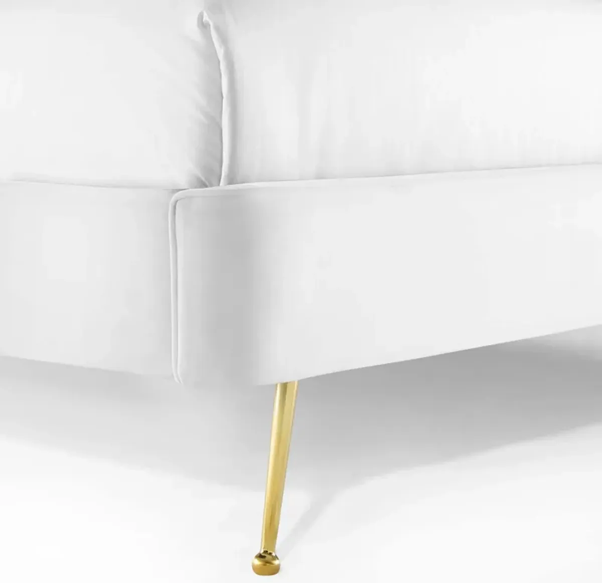 Mira Upholstered Performance Velvet Queen Platform Bed