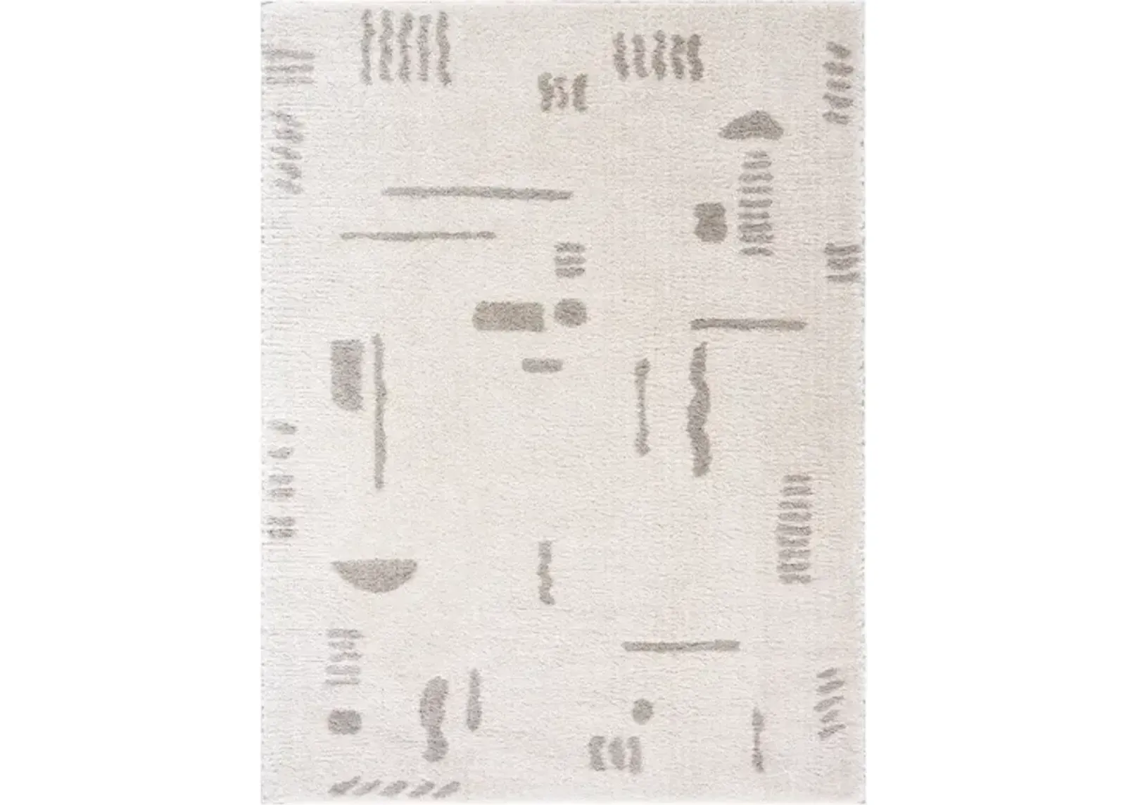 Fossay Shag FSG-2304 2' x 2'11" Machine Woven Rug