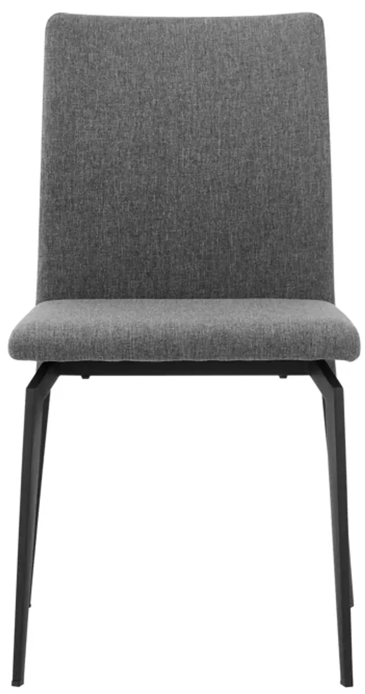 Lyon Gray Fabric and Metal Dining Room Chairs - Set of 2