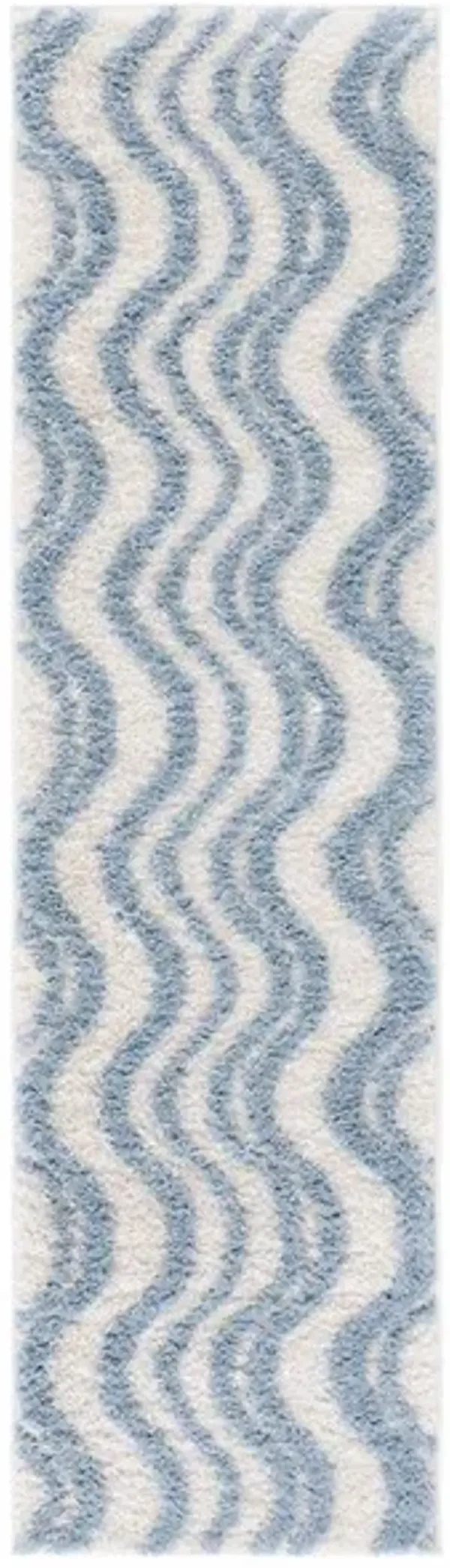 NORWAY 210 Blue  2'-2' X 8' Runner Rug