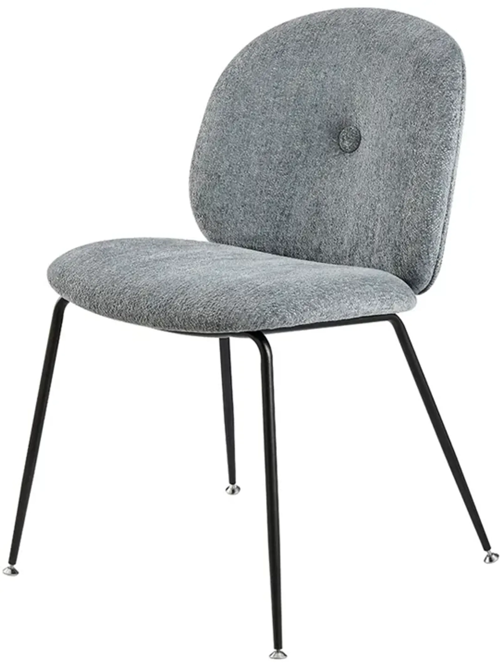 Nisha KD Fabric Dining Side Chair,  Posh Gray 