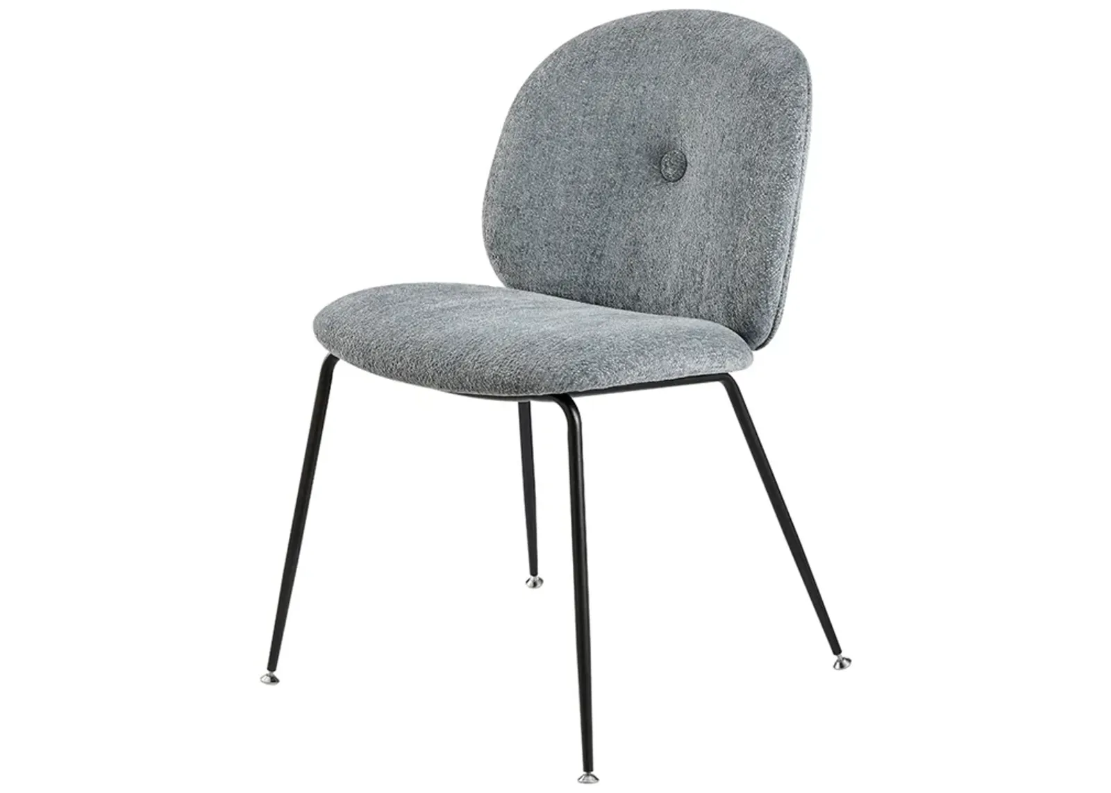 Nisha KD Fabric Dining Side Chair,  Posh Gray 