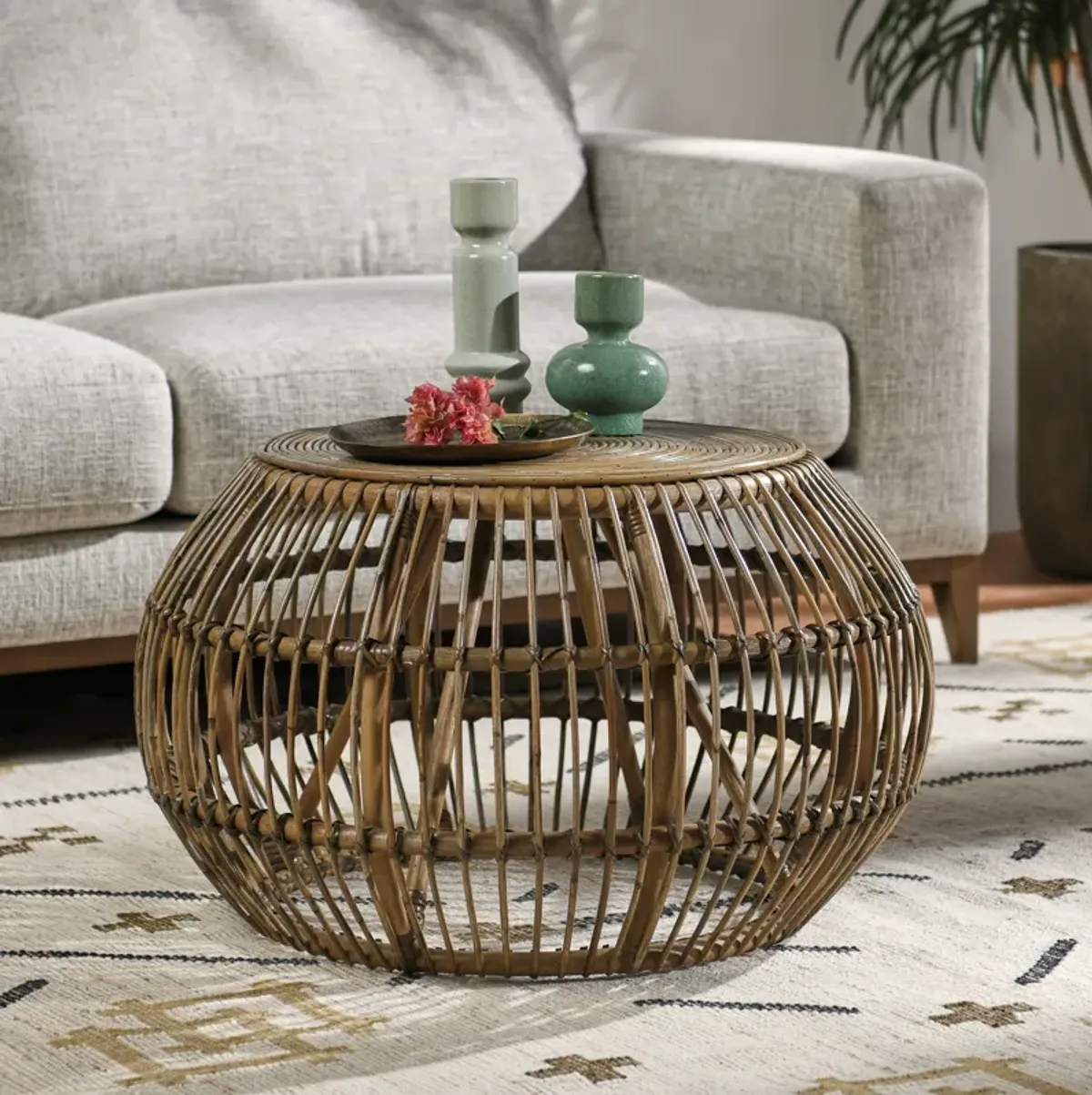 Lira Round Coffee Table by Kosas Home