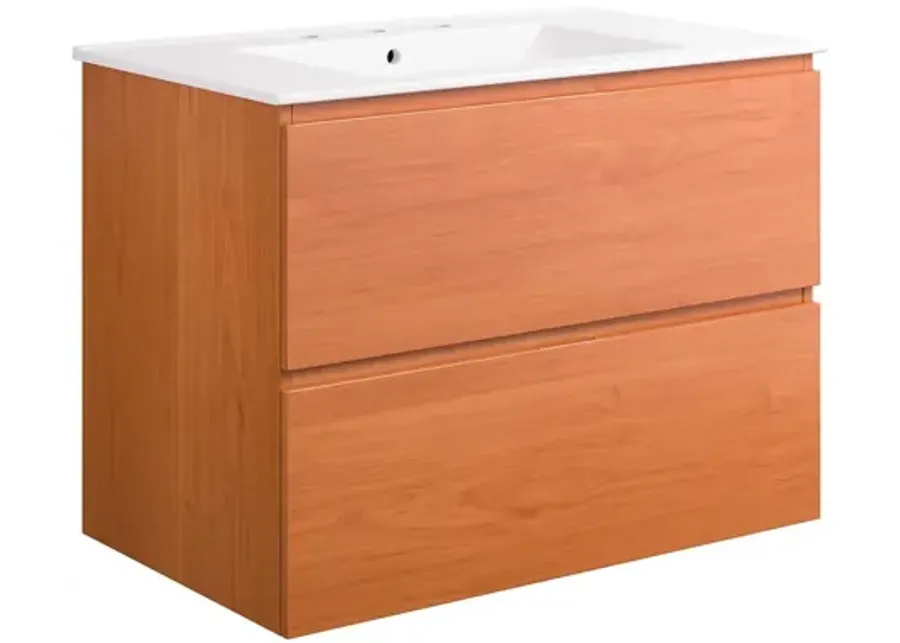 Scenic 30" Wall-Mount Bathroom Vanity