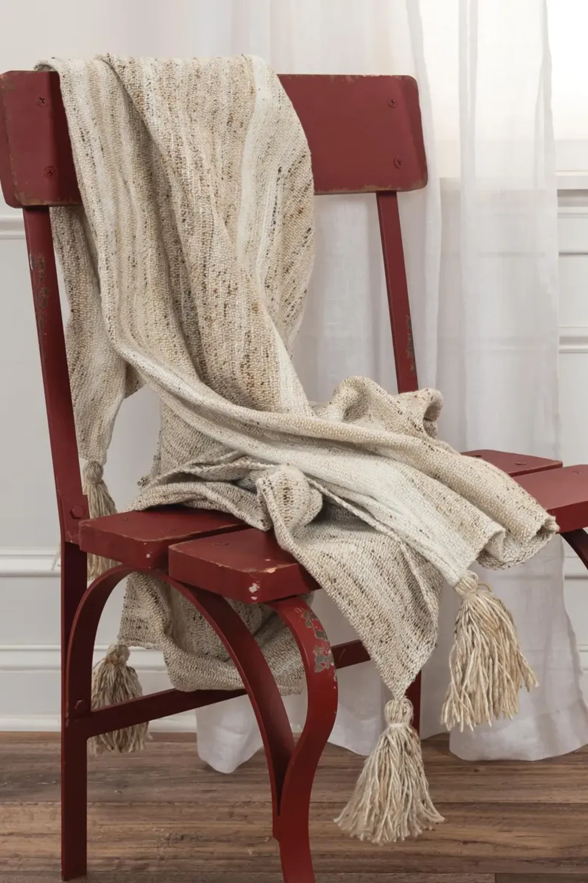 Abstract Ivory Throw