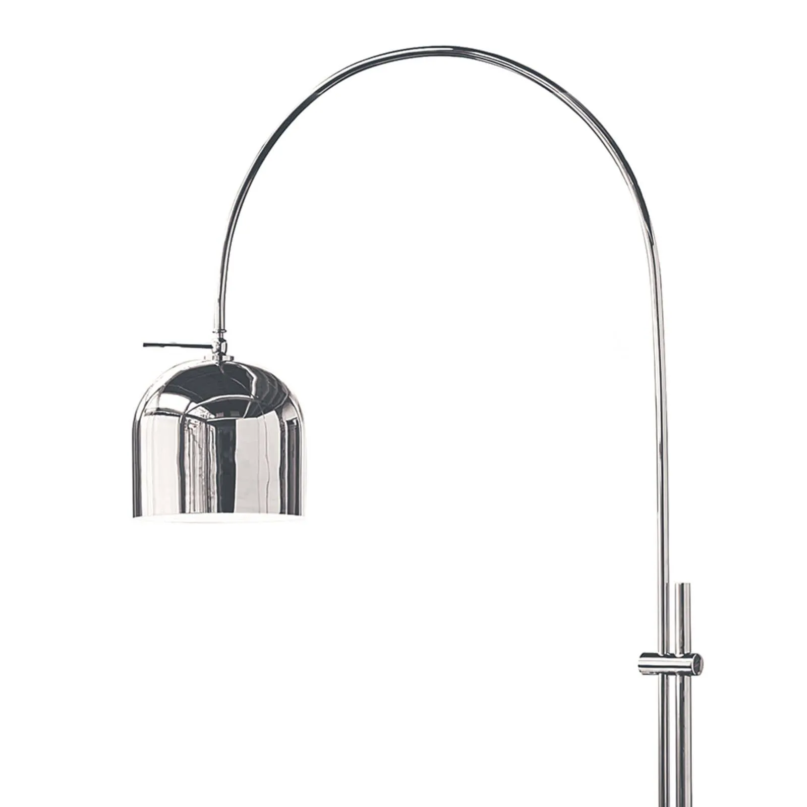 Arc Floor Lamp With Metal Shade (Polished Nickel)