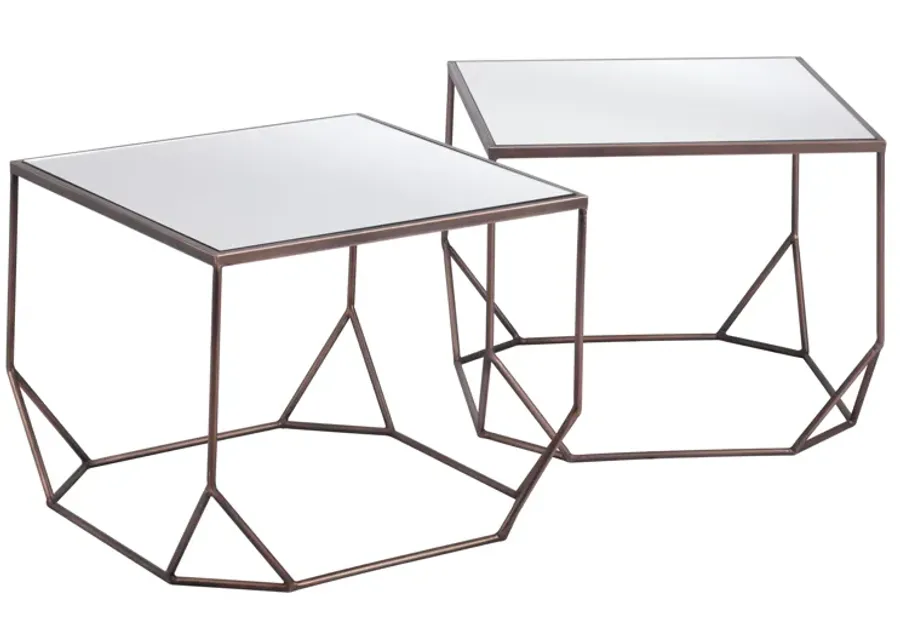 Arzon Coffee Table Set (2-Piece) Bronze