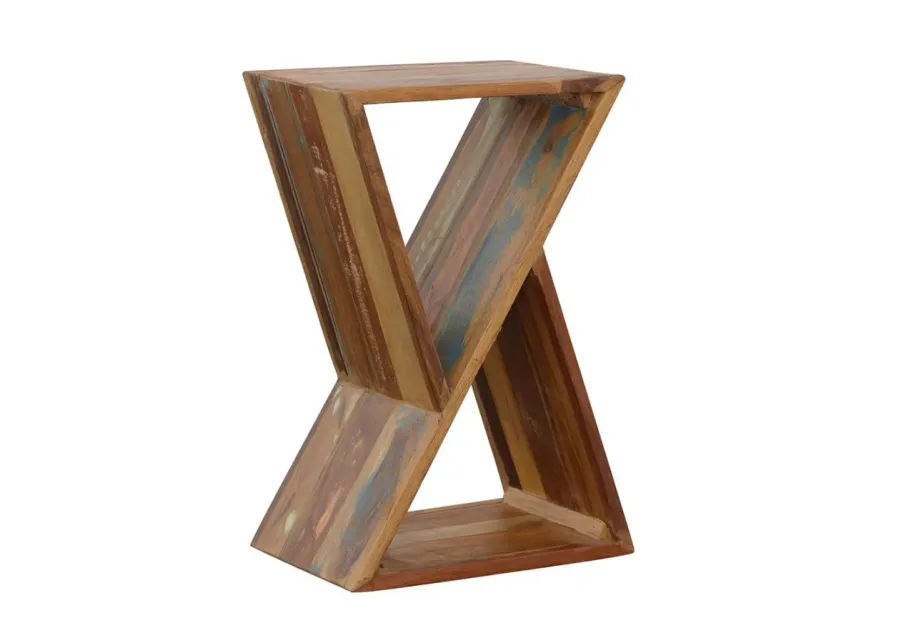 Lily Geometric Accent Table Natural