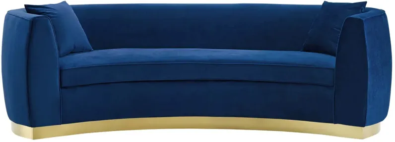 Resolute Curved Performance Velvet Sofa