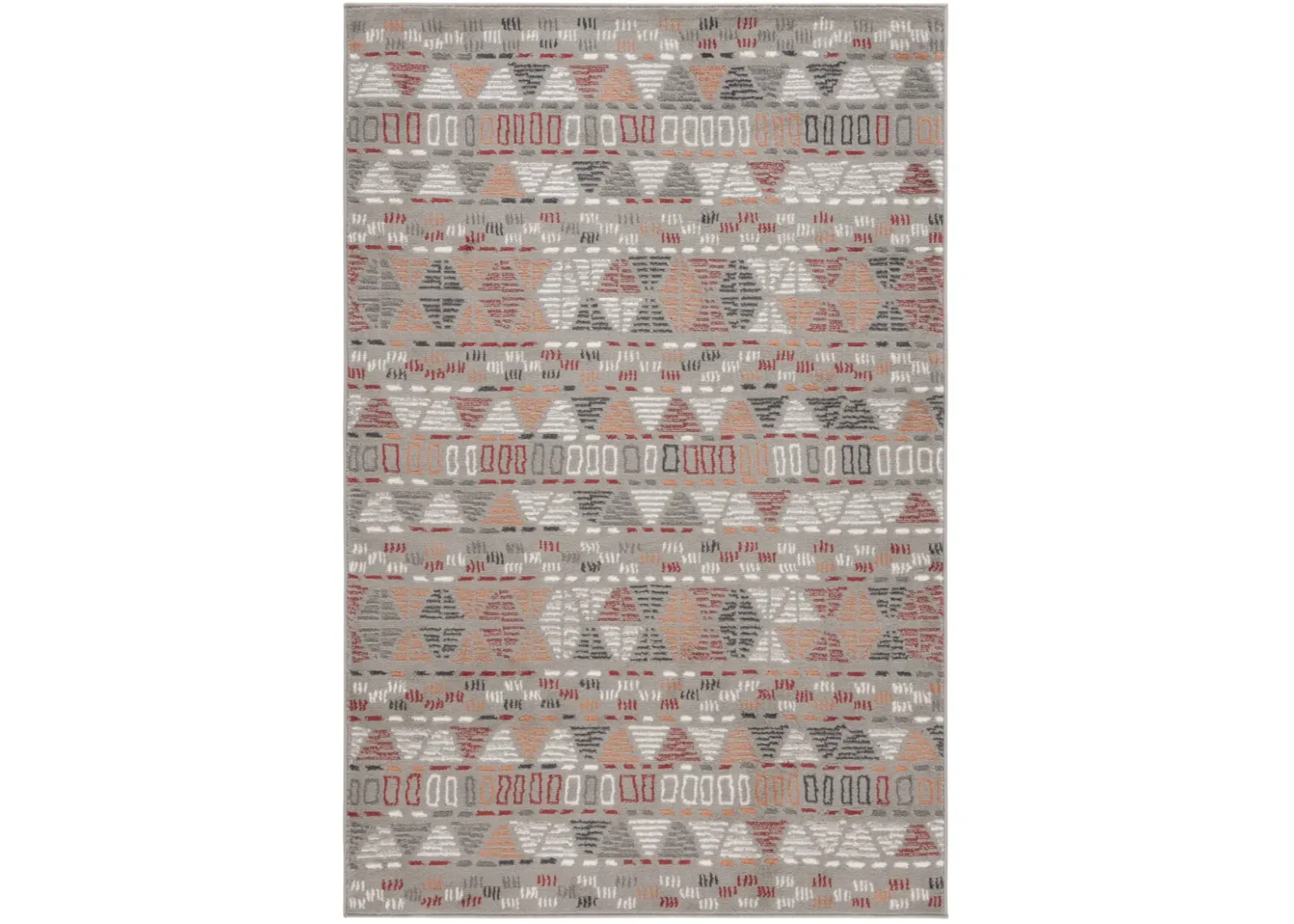 PYRAMID 217 GREY 4'-5' x 6'-5' Small Rectangle Rug