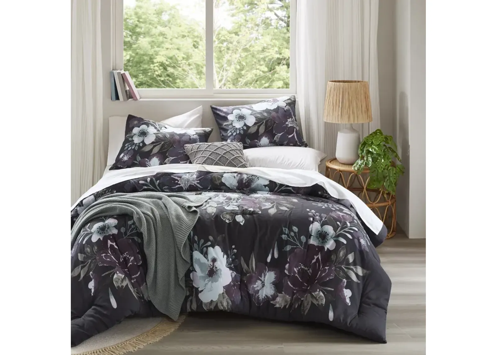 3 Piece Cotton Printed Comforter Set