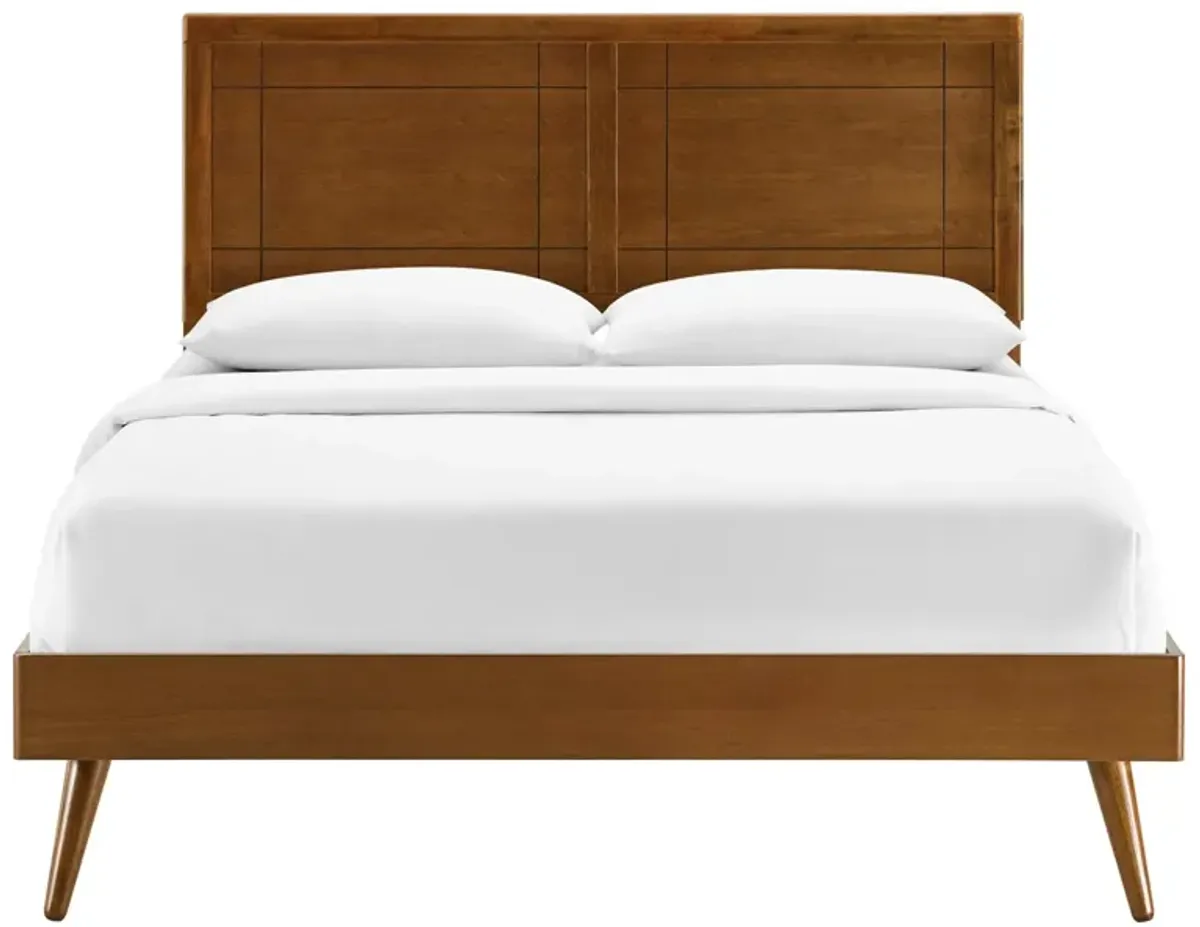 Marlee Twin Wood Platform Bed With Splayed Legs