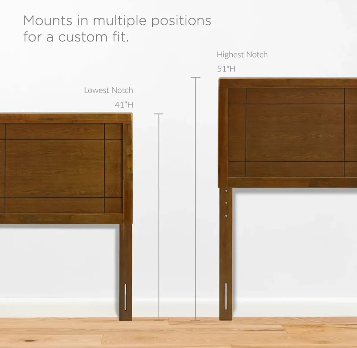 Marlee Twin Wood Platform Bed With Splayed Legs