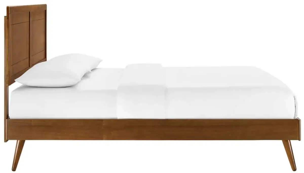 Marlee Twin Wood Platform Bed With Splayed Legs