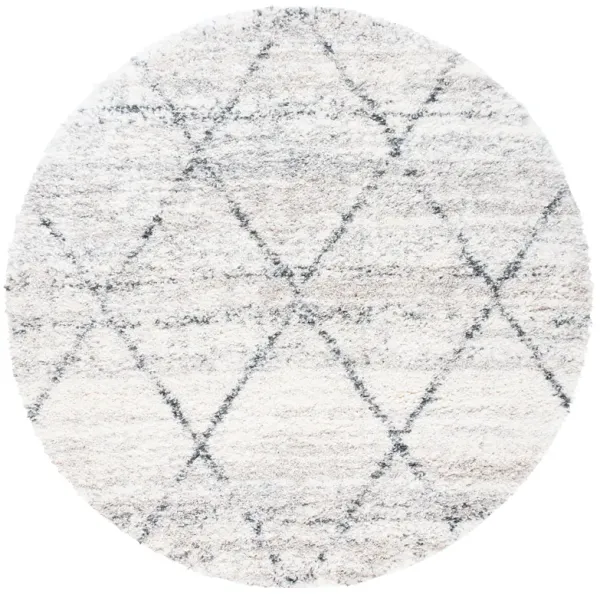 FONTANA SHAG Round Power Loomed 3' X 3' Round Rug