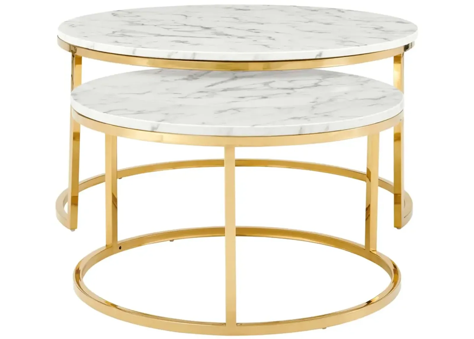 Ravenna Artificial Marble Nesting Coffee Table