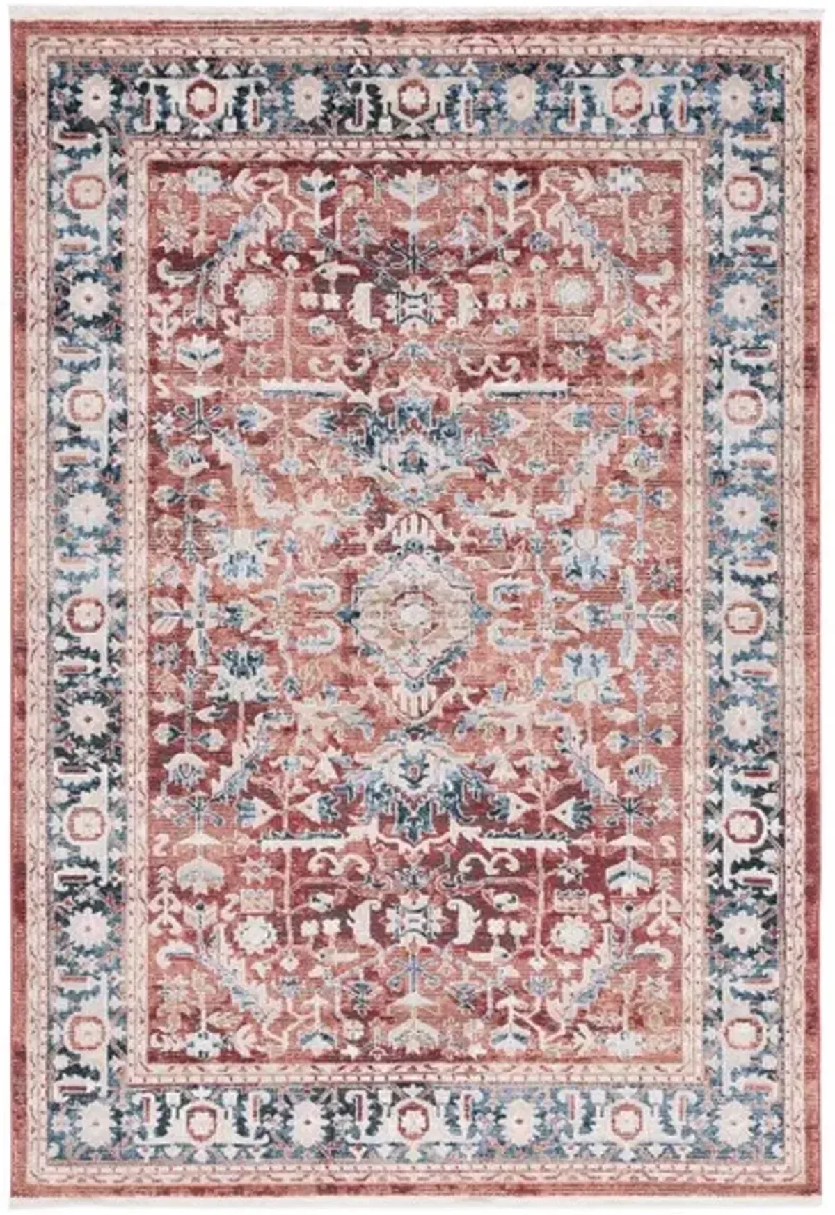 ROSEWOOD 116  Red 4' X 6' Small Rectangle Rug