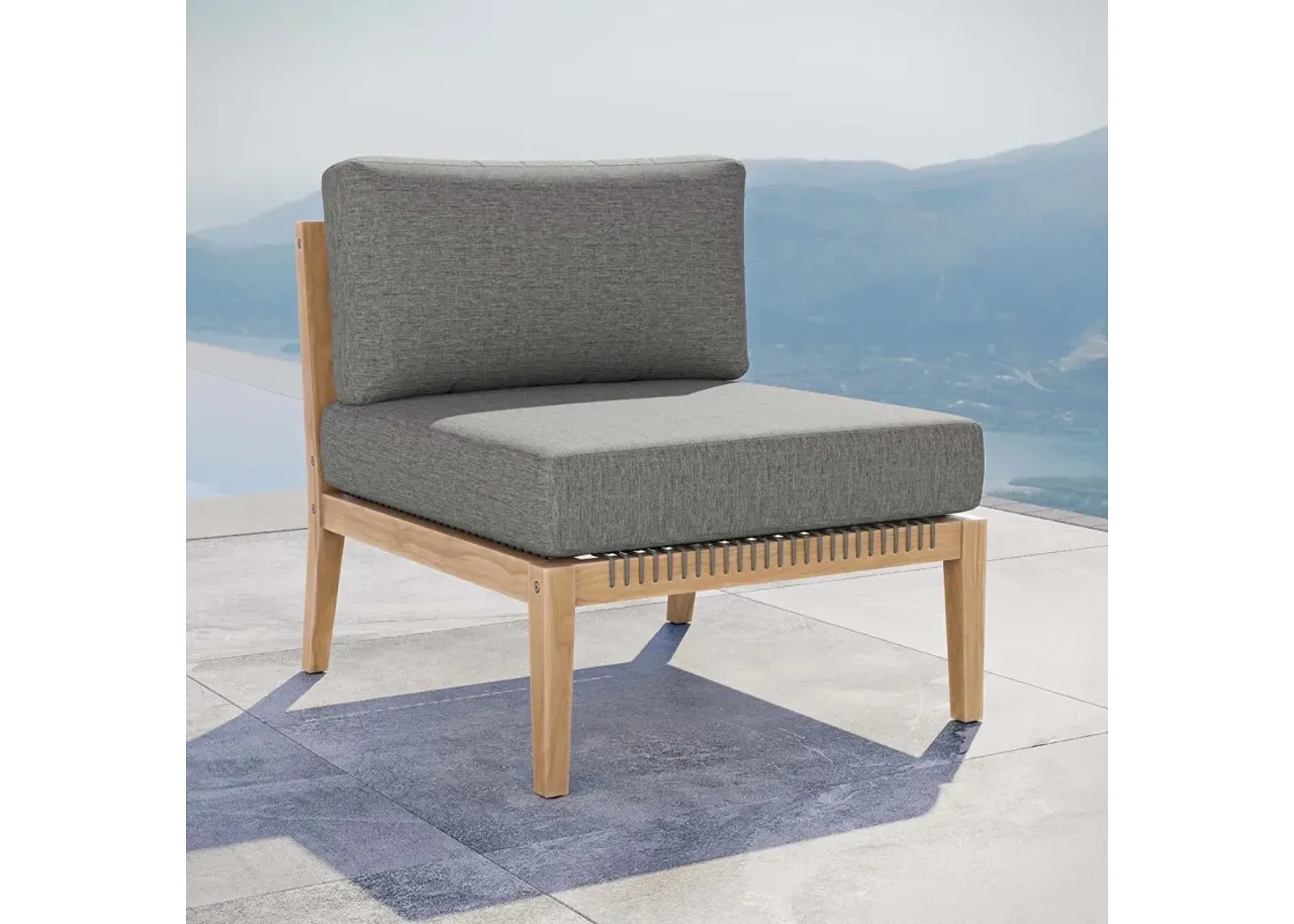 Clearwater Outdoor Patio Armless Chair