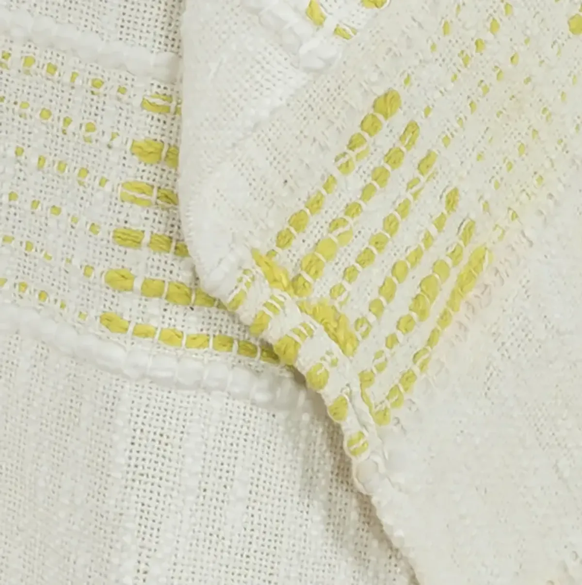 Stripe Yellow Throw