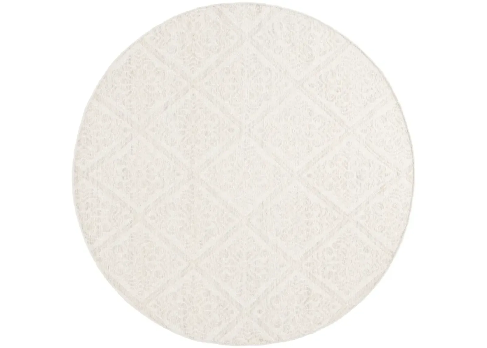 KILIM 766 LIGHT GREY  6' x 6' Round Round Rug