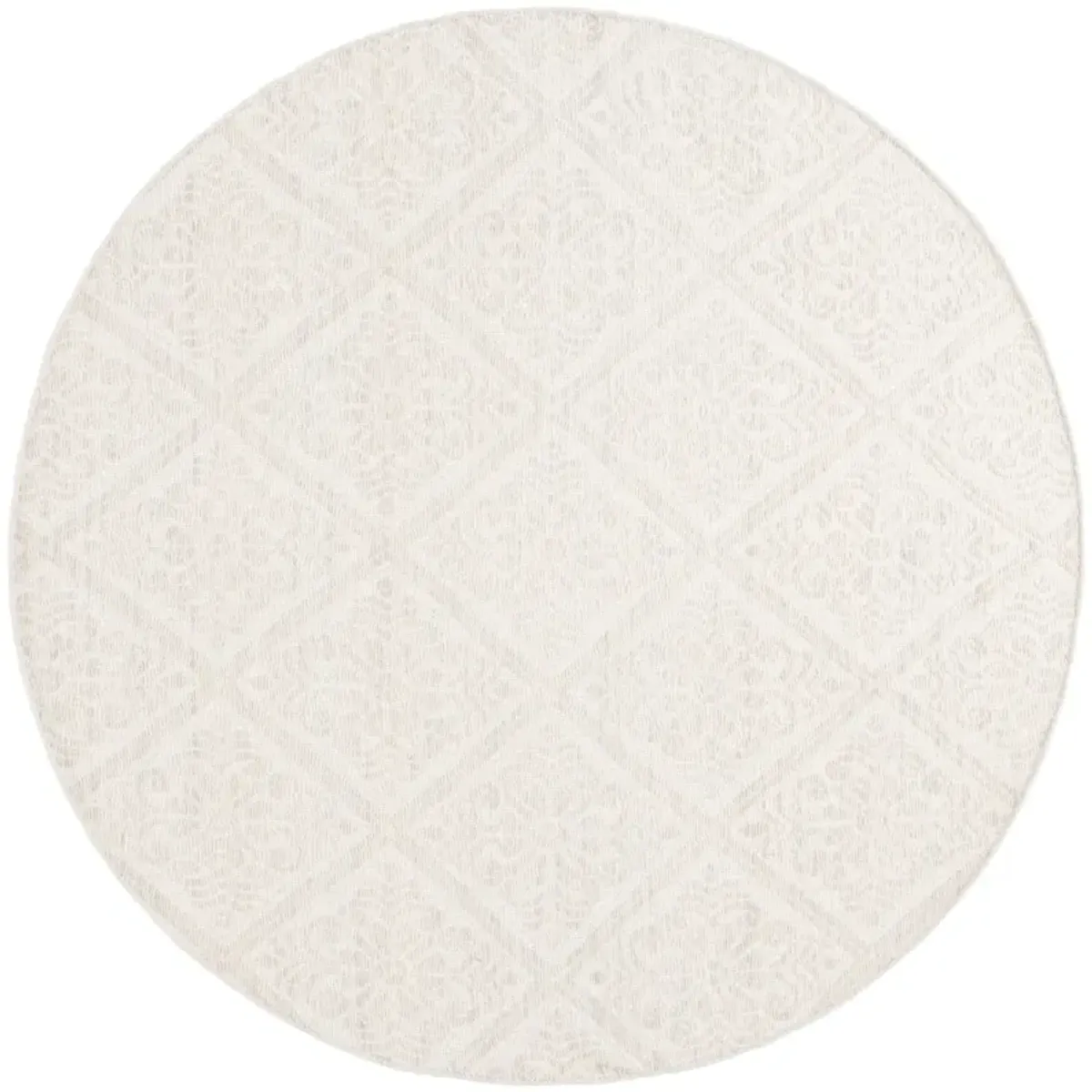 KILIM 766 LIGHT GREY  6' x 6' Round Round Rug