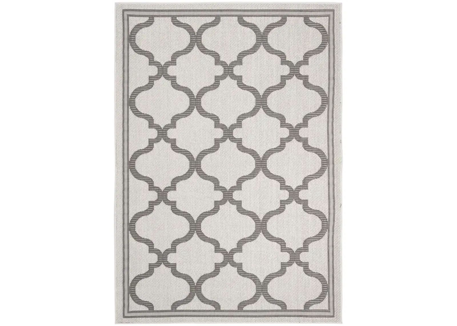 Safavieh BERMUDA 800 Collection BMU810B-4 Ivory / Grey 4' X 6'