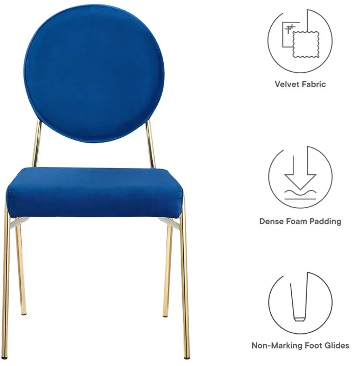 Craft Performance Velvet Dining Side Chair