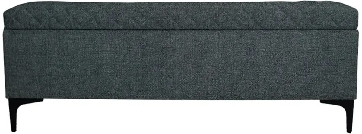 Reece Storage Bench - Charcoal Grey