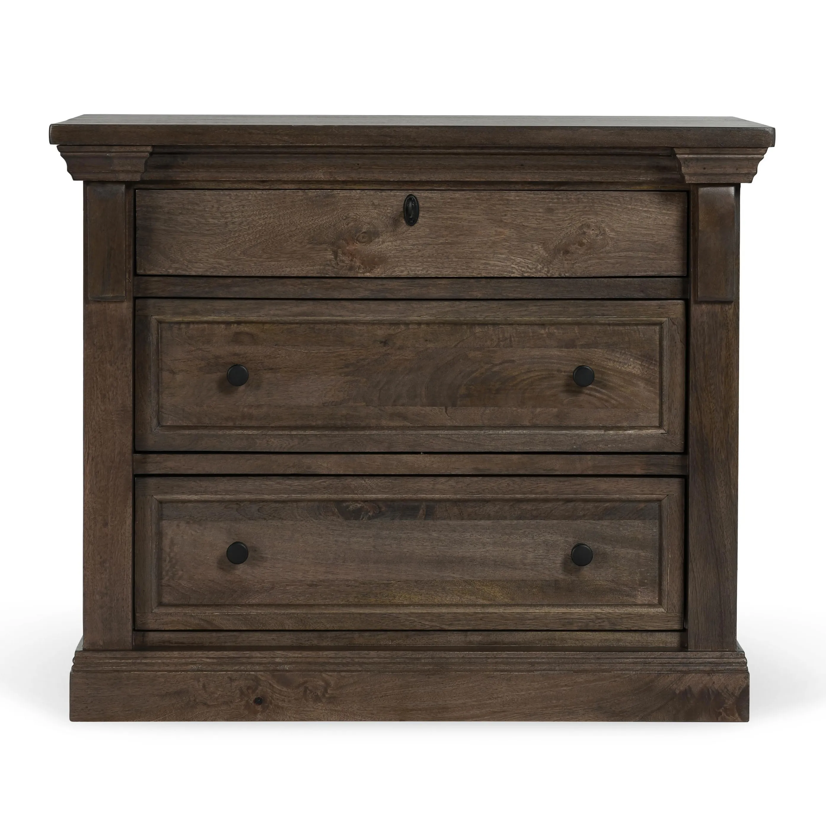 Adelaide Wood 3Drw Nightstand Cocoa Brown