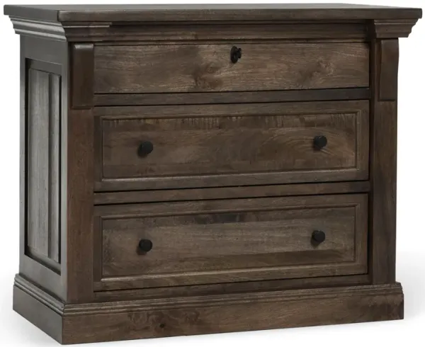 Adelaide Wood 3Drw Nightstand Cocoa Brown