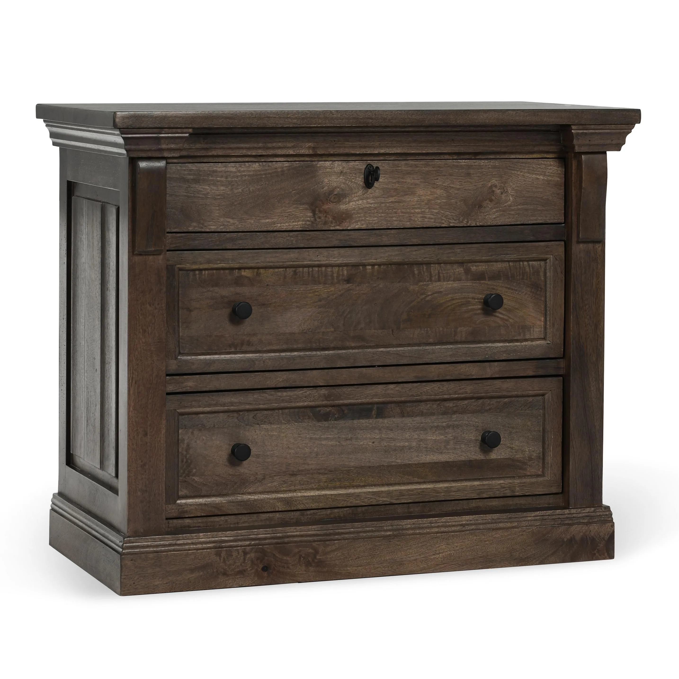 Adelaide Wood 3Drw Nightstand Cocoa Brown