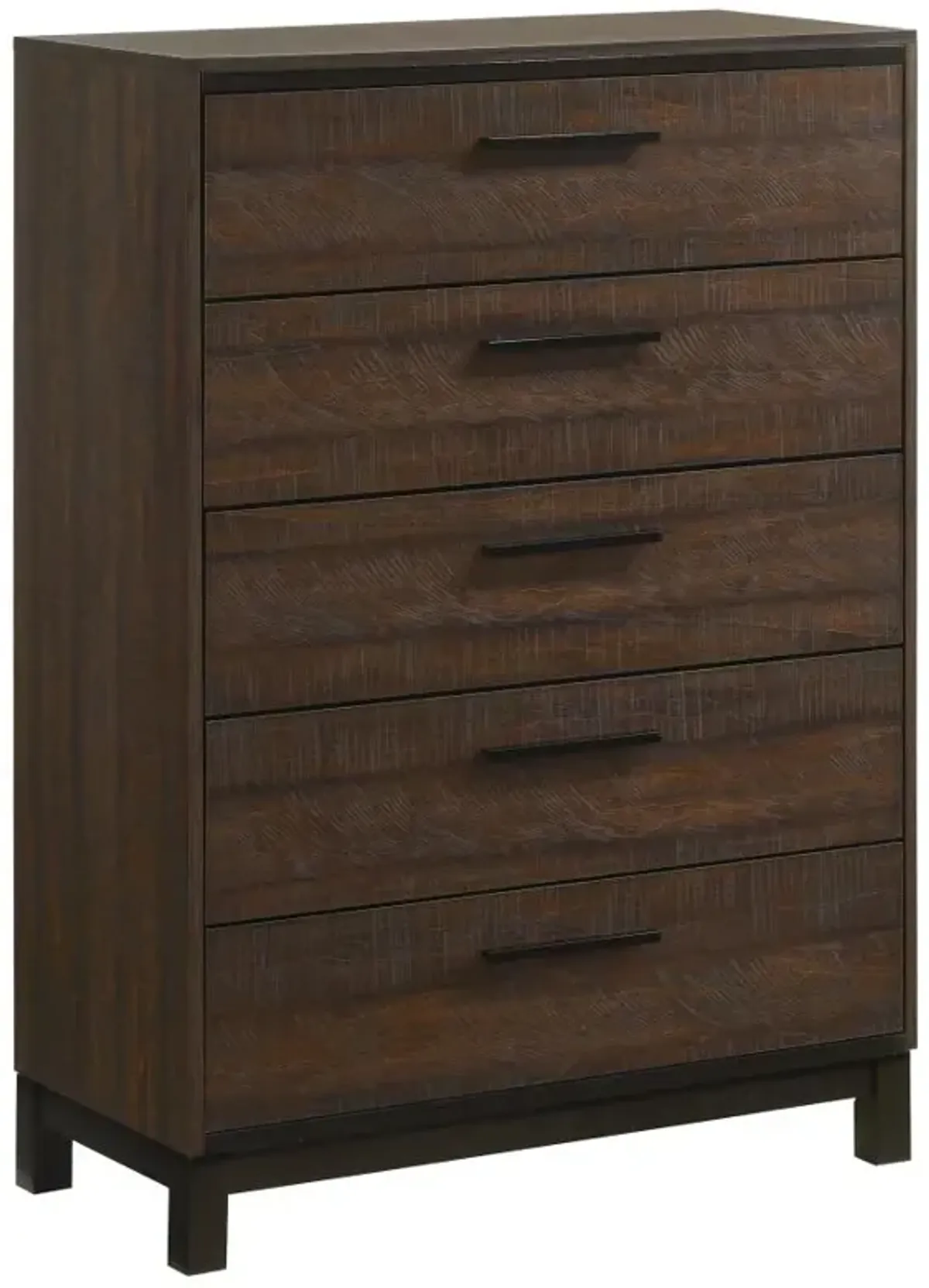 Edmonton 5-drawer Chest Rustic Tobacco