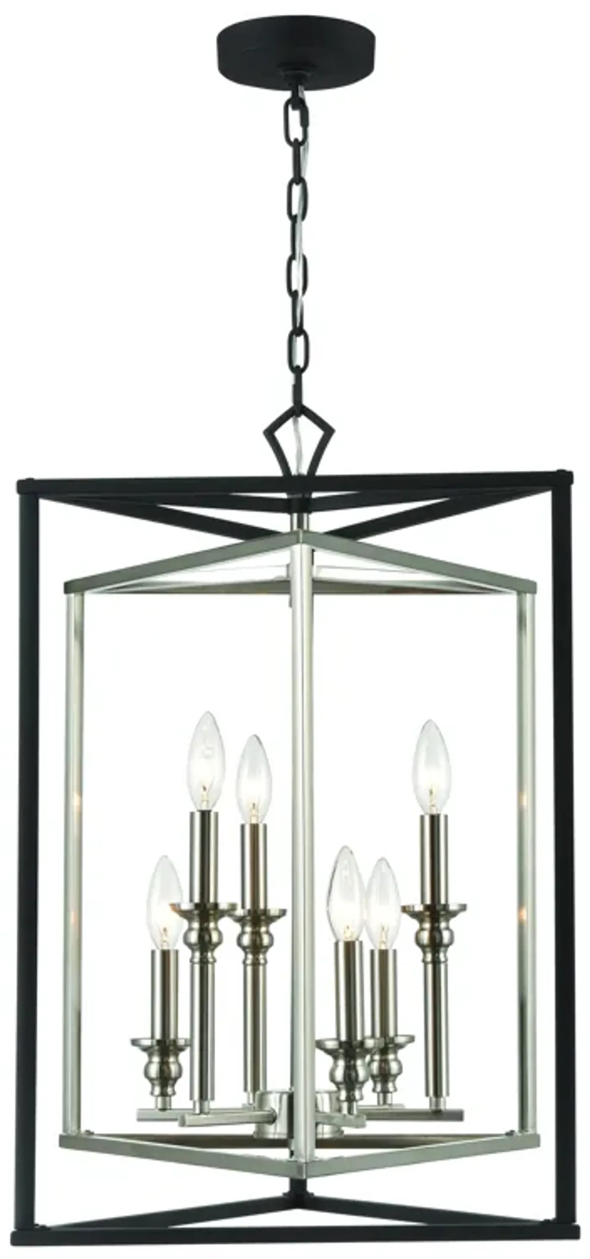 Salinger 19" Wide 6-Light Pendant - Charcoal