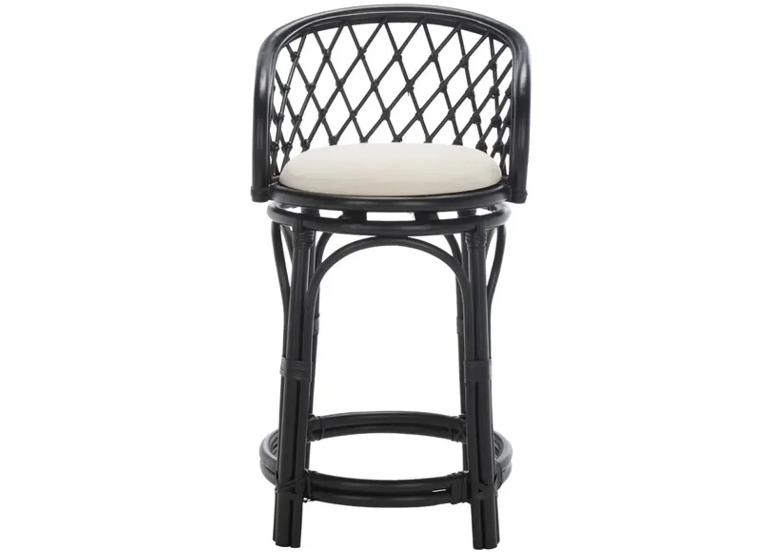 YUTA RATTAN COUNTER STOOL W/ CUSHION