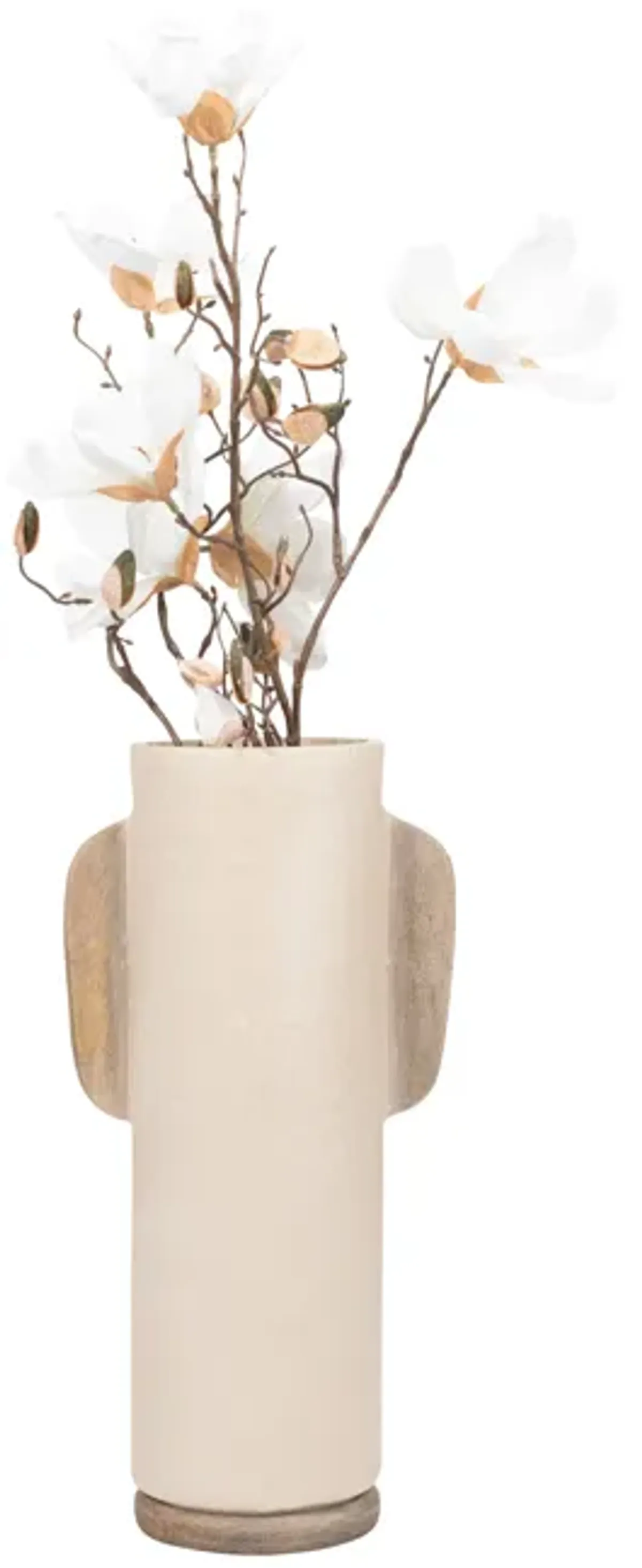 Ecomix, 19" Organic Vase, Ivory