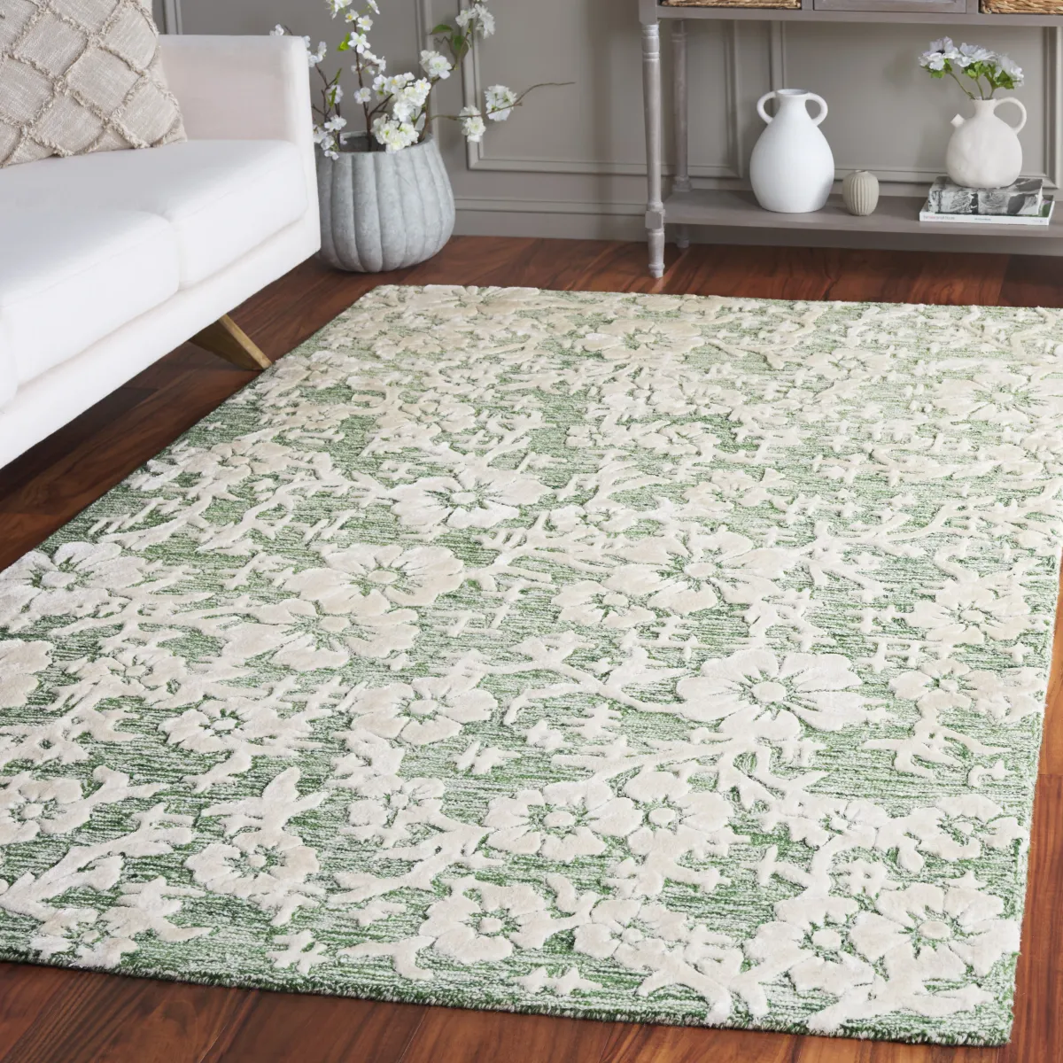 GLAMOUR Hand Tufted 5' x 8' area rug