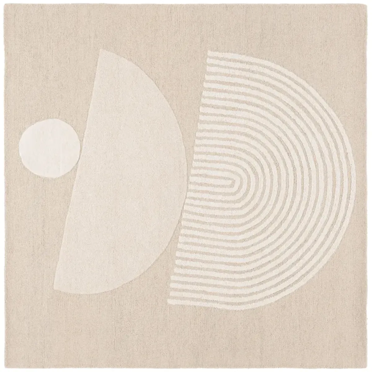 EBONY Hand Tufted 6' x 6' Square area rug