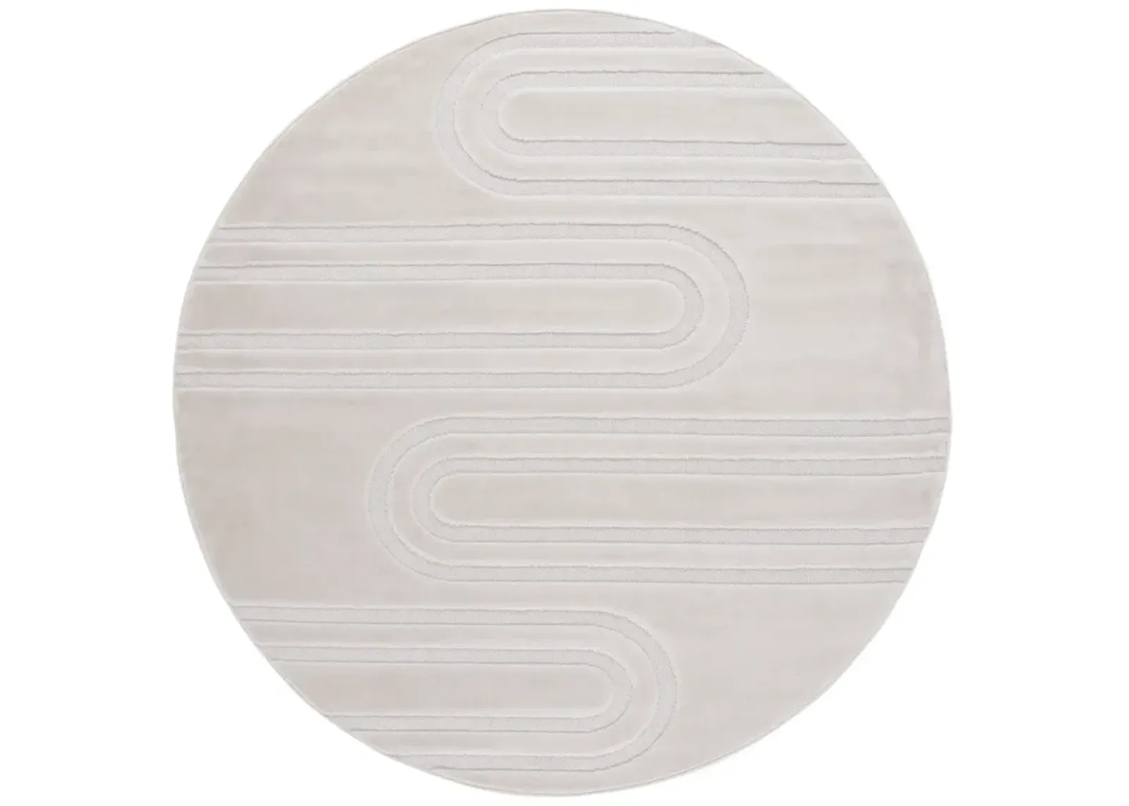 SELENA 660 IVORY 6'-7' x 6'-7' Round Round Rug