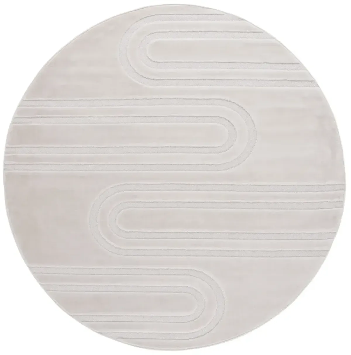 SELENA 660 IVORY 6'-7' x 6'-7' Round Round Rug