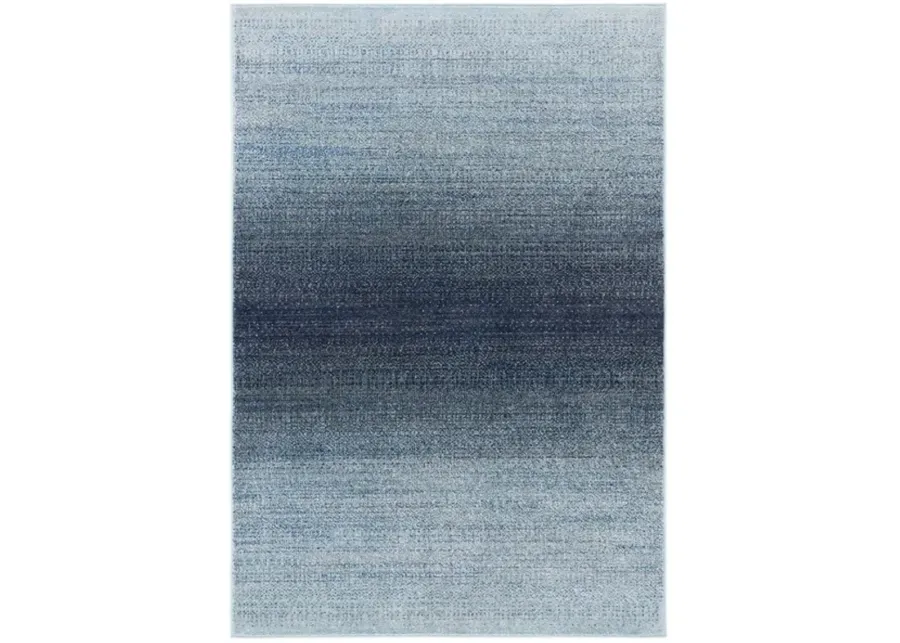 Adirondack Contemporary Purple / Grey 5'-1" X 7'-6" Powerloomed Rug