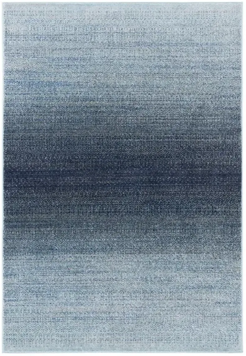 Adirondack Contemporary Purple / Grey 5'-1" X 7'-6" Powerloomed Rug