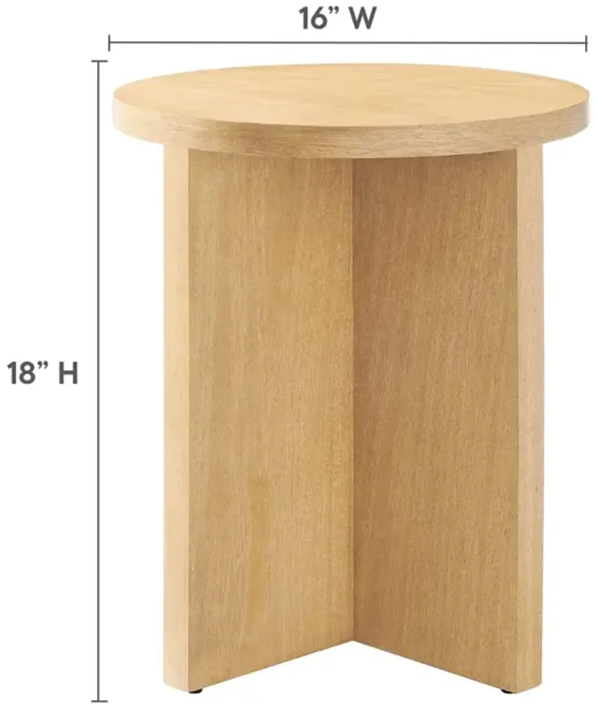 Silas Round Mango Wood Side Table