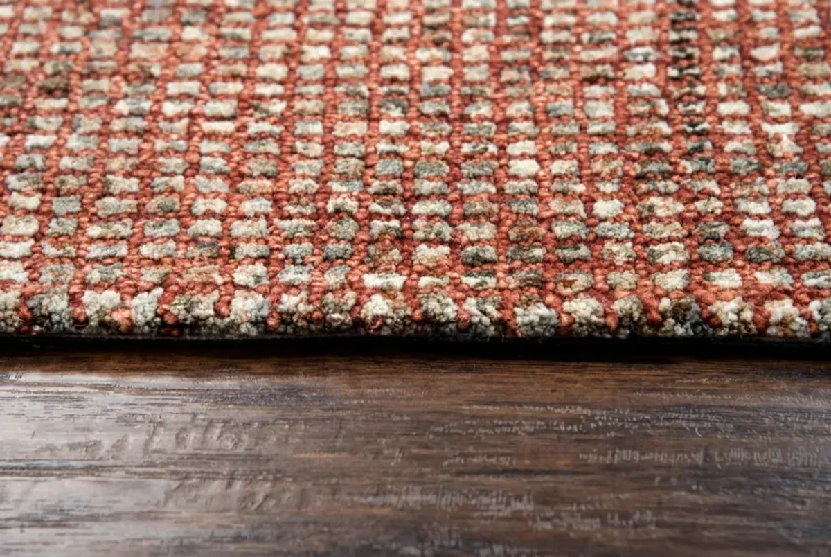 Talbot Red Tweed Wool 8' x 11'  Rug