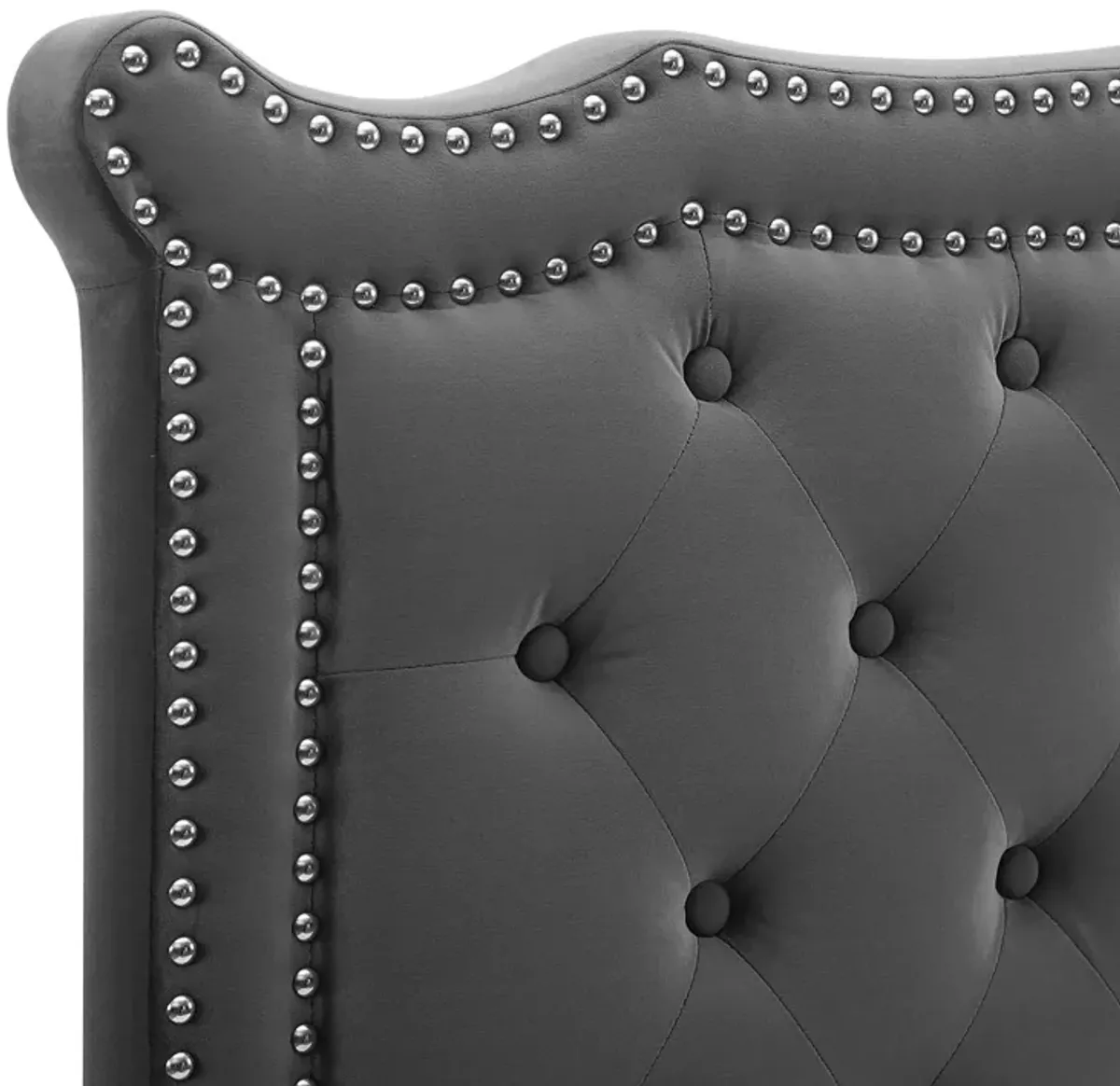 Louisa Tufted Performance Velvet Twin Headboard