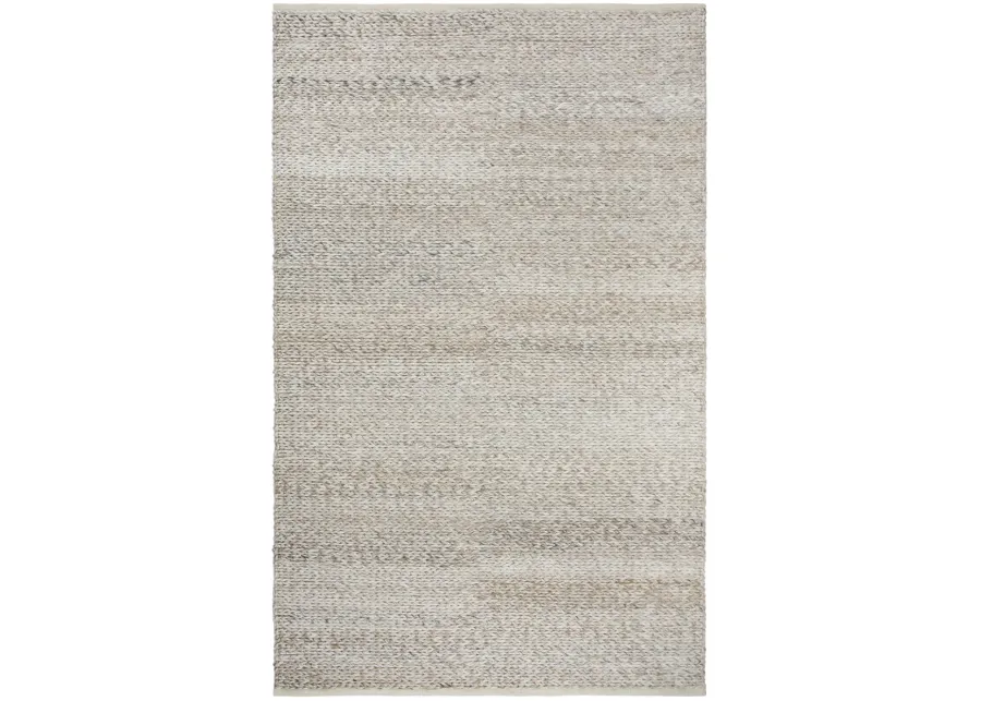 Ewe Complete me Beige Woven Wool/Polyester 5' x 8' Rectangle Rug