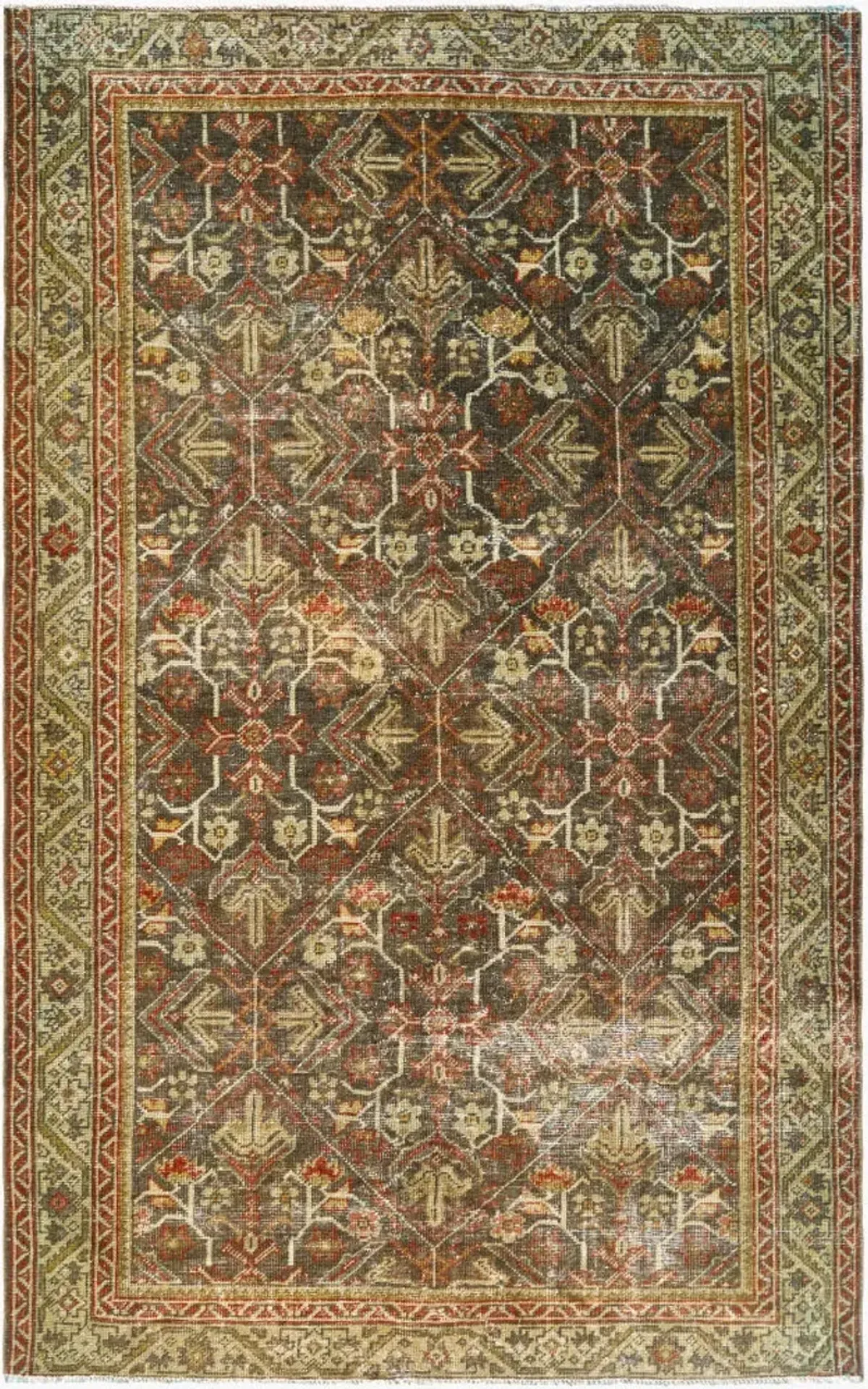 Antique One of a Kind AOOAK-1935 4'1" x 6'3" Handmade Rug