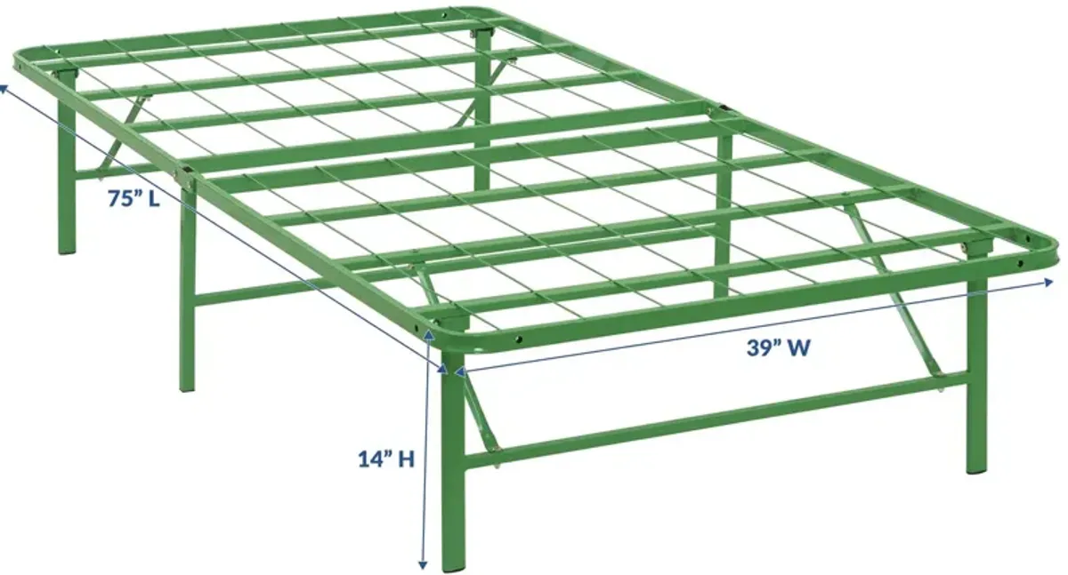 Horizon Twin Stainless Steel Bed Frame